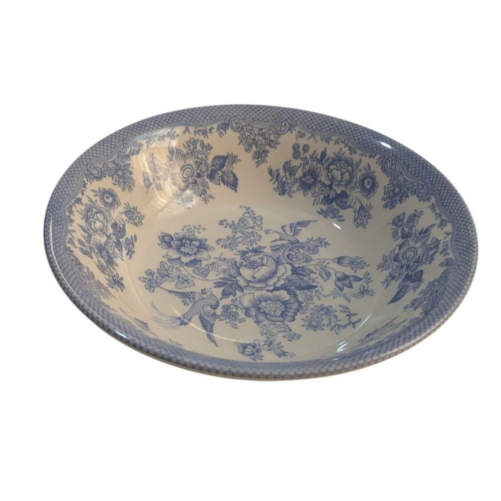 Royal Stafford Blue Floral Serving Bowl Made In England Microwave & Dishwasher S